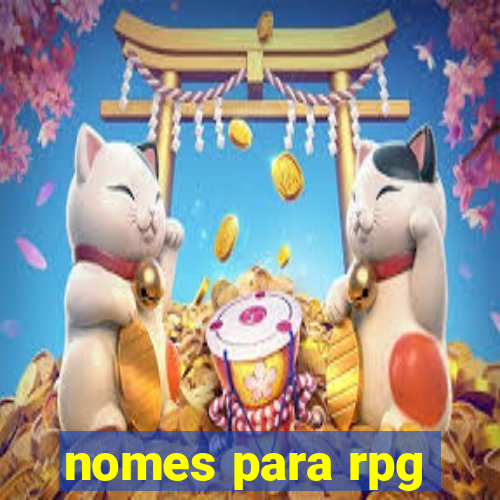 nomes para rpg